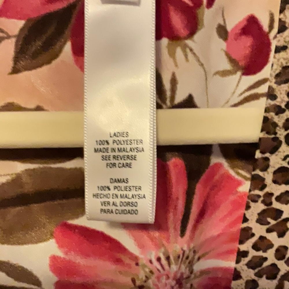 True Beauty by Emme Floral Leopard Robe NWT - Picture 8 of 9